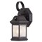Vaxcel Wellington Aluminum 6-in. 1 Light Dusk to Dawn Medium Bronze Outdoor Wall Lantern Clear Glass T0738 - alternate 8